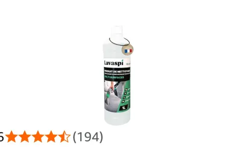 Produit de nettoyage Lavaspi pour shampouineuse, idéal pour savoir quoi mettre dans une shampouineuse. Nettoie toutes surfaces. 1L.